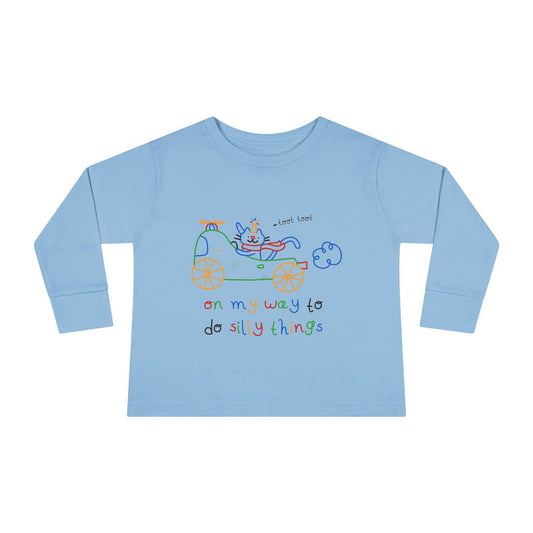 On My Way Toddler Long Sleeve Tee