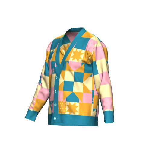 Grandma's Quilt Knit Cardigan