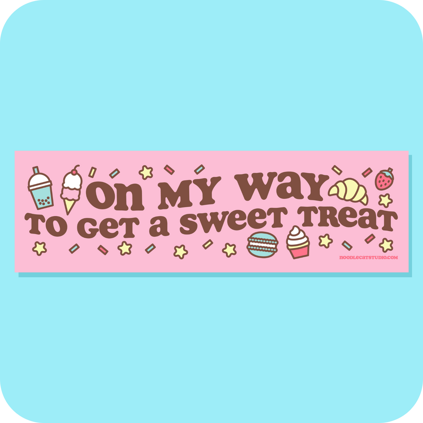 Sweet Treat Car Magnet 10" x 3"
