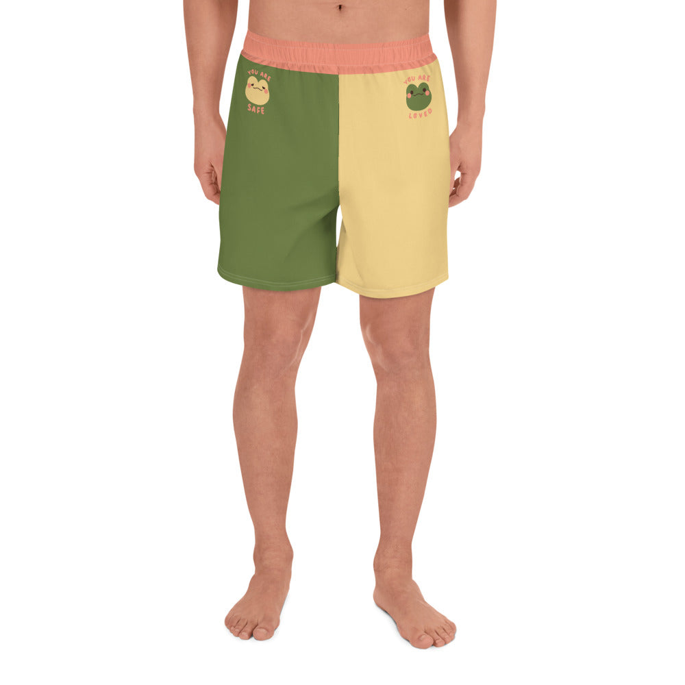 Friendly Froggy Men’s Sized Recycled Athletic Shorts 2XS - 6XL