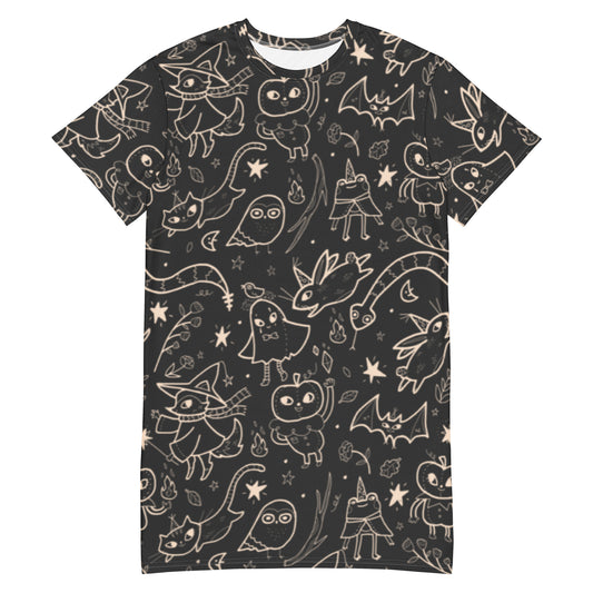 Vestido camiseta Floresta Mágica Proibida 2XS - 6XL