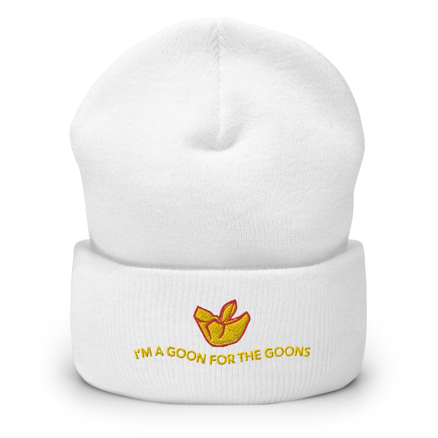 Crab Rangoon Meme Embroidered Cuffed Beanie