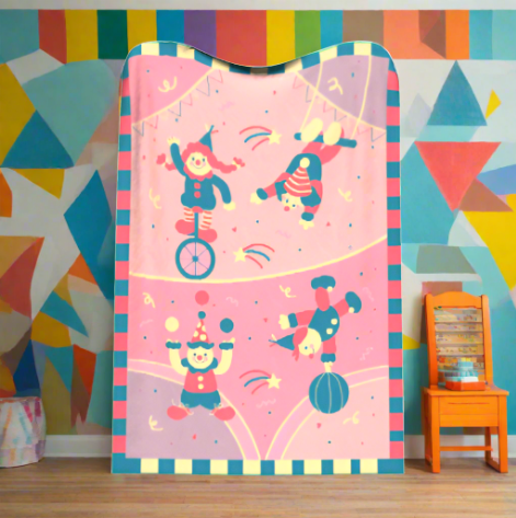 Cobertor tecido Clowncore no Circus