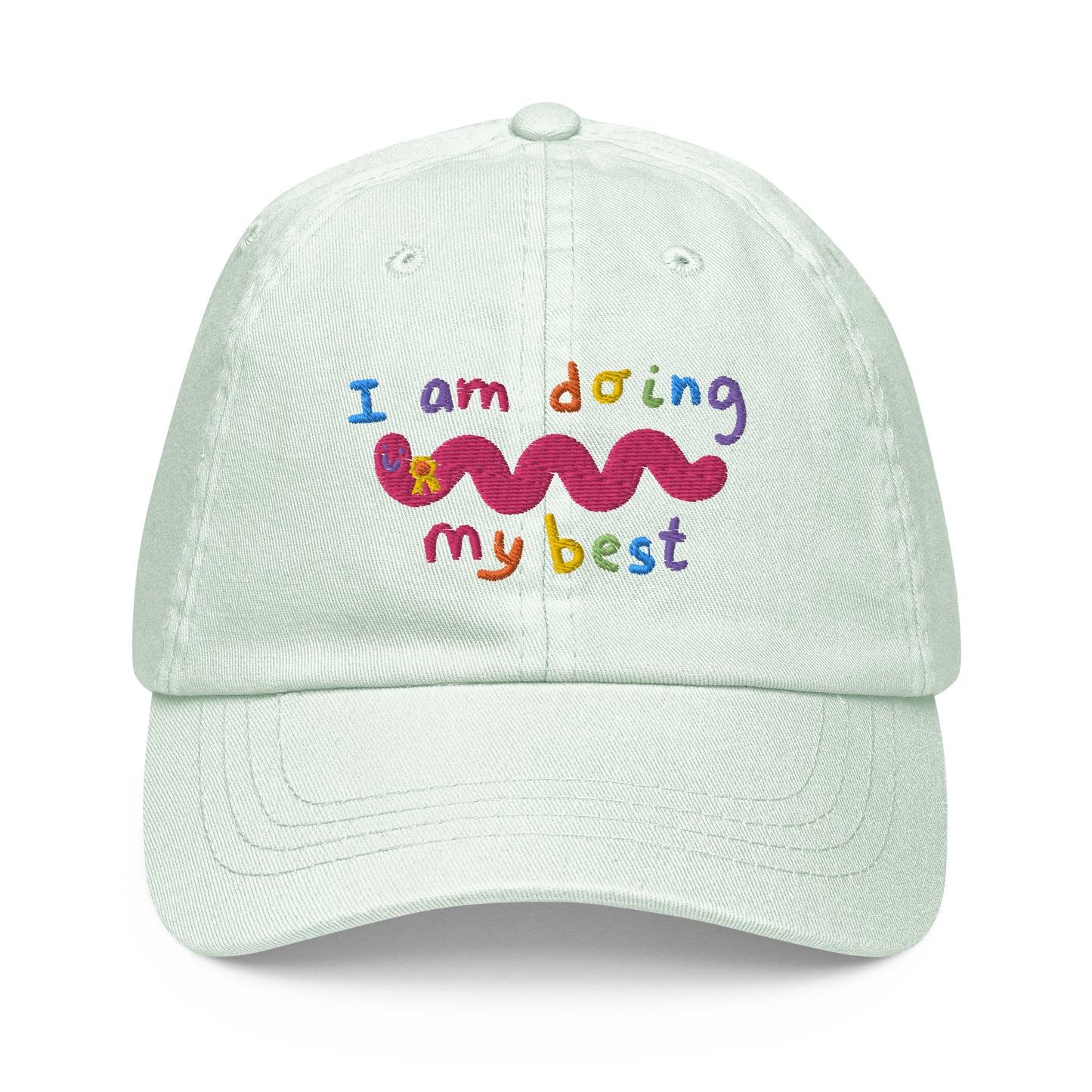 Doing my Best Embroidered Pastel baseball hat