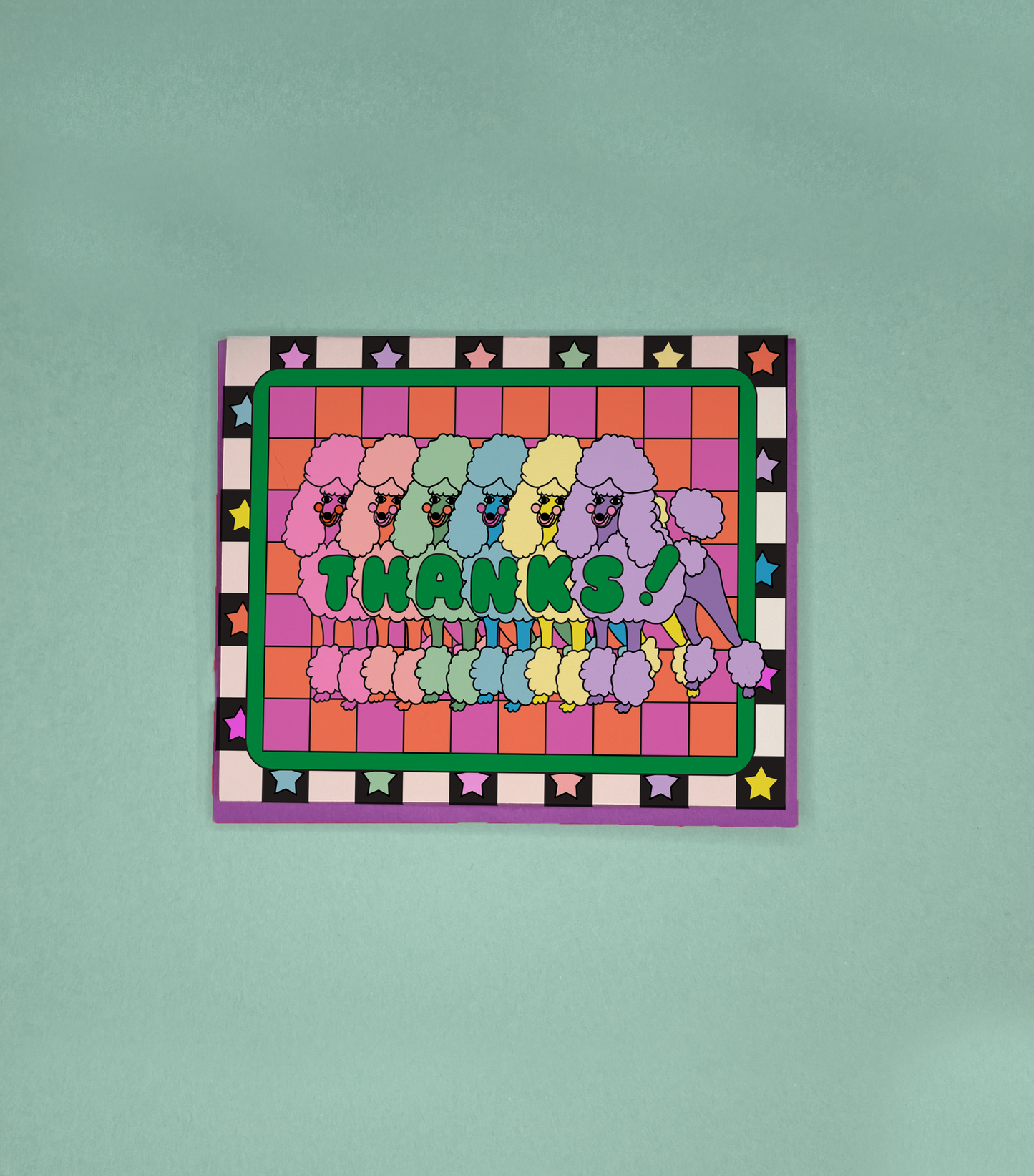 CARD - Poodle Thanks