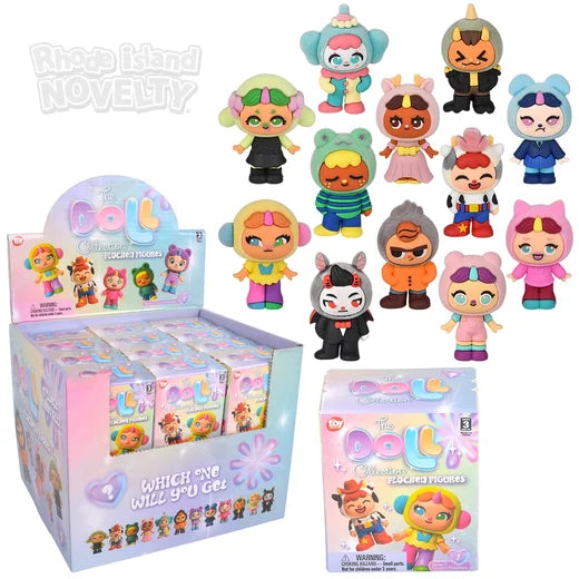 2.5" Flocked Misfit Critters Blind Box