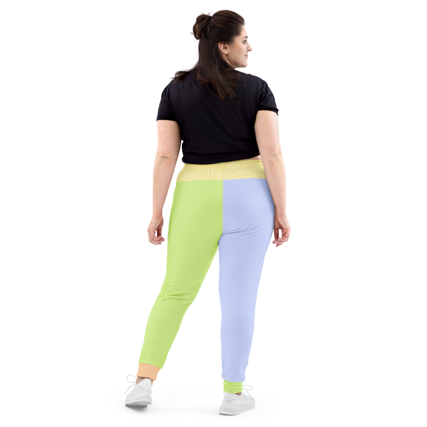 Pastel Colorblock Women's Sized Joggers