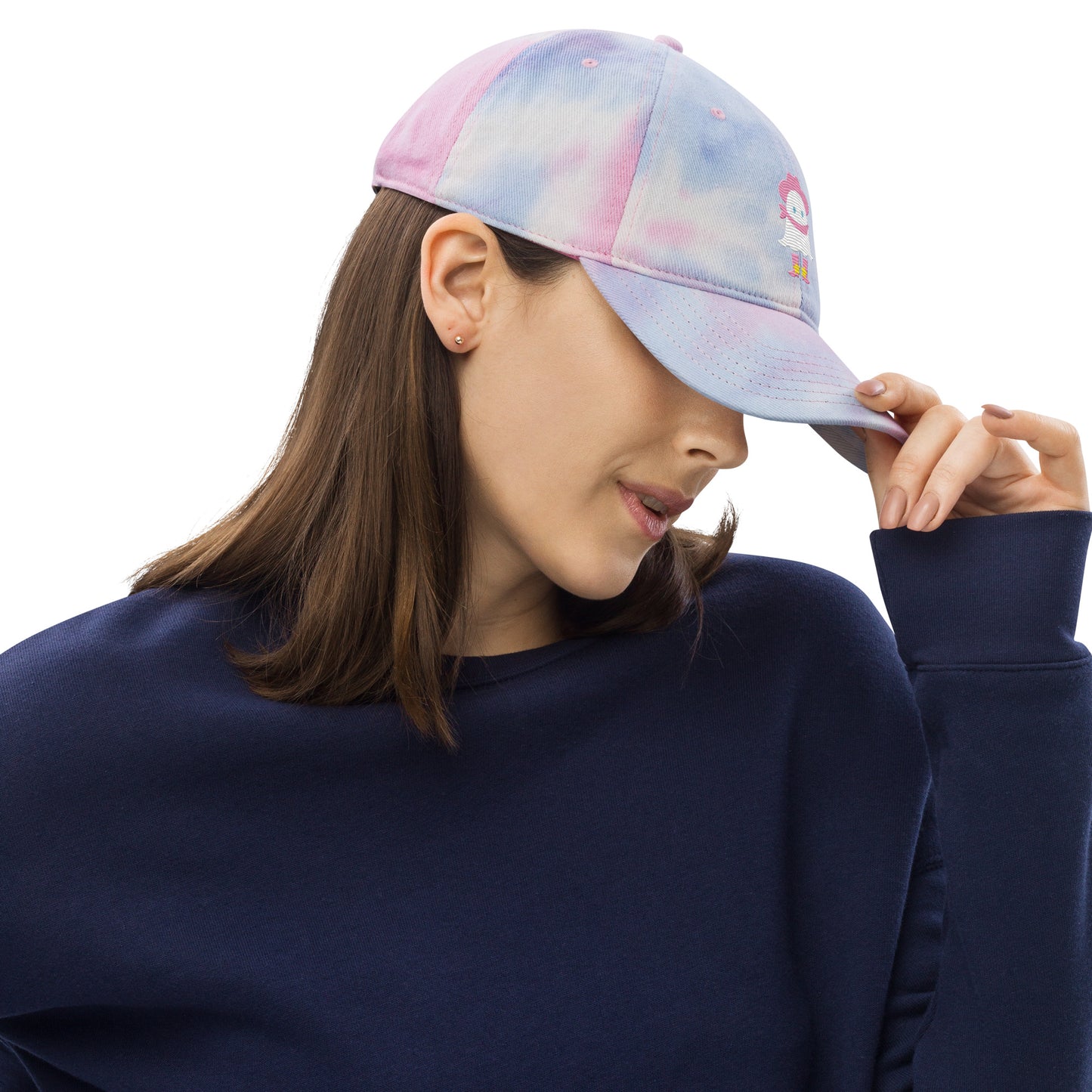 Pastel Halloween Cute Cowboy Ghost Rootin Tootin and Spookin Tie dye hat