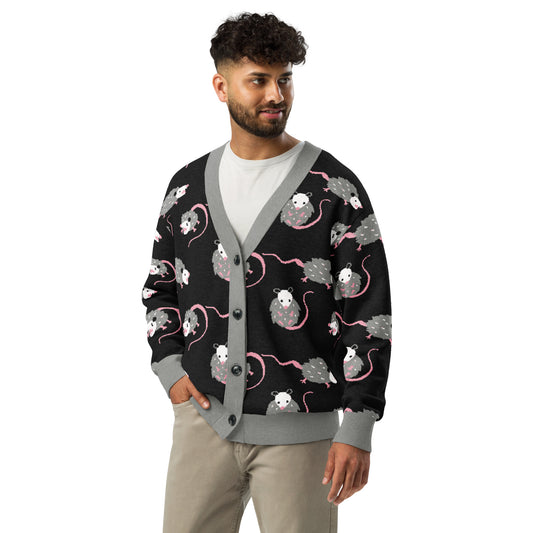 Oh Possum my Opossum Knitted cardigan 2XS -3XL