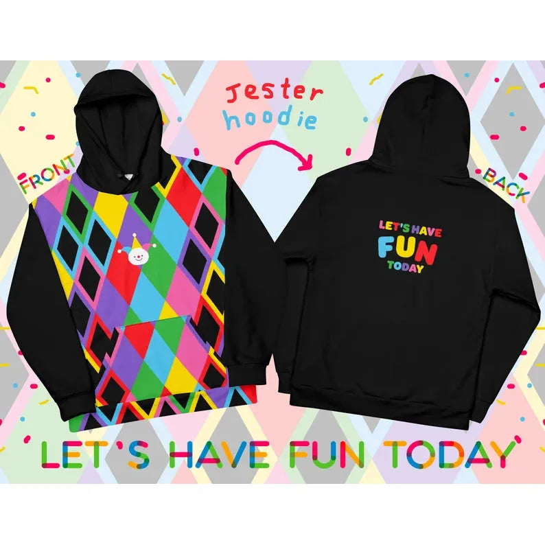 Moletom com capuz Clowncore Jester