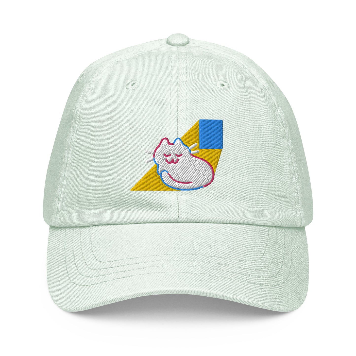 Kitty Caught in a Sunbeam Pastel baseball hat