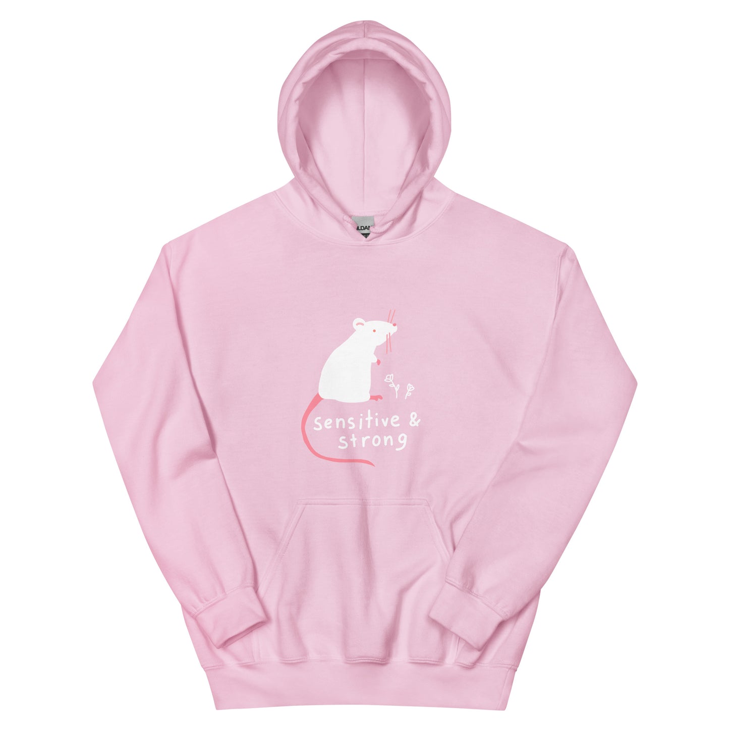 Sensitive and Strong Rat Hoodie S - 3XL