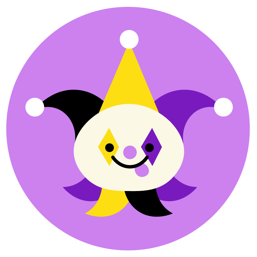 Frolic the Jester (Diamonds and Jesters) – Noodlecat Studio