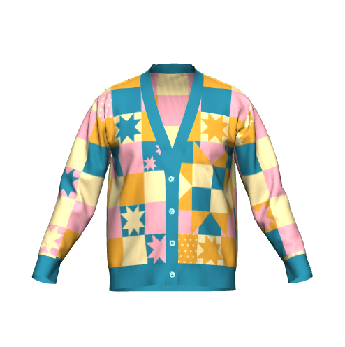 Grandma's Quilt Knit Cardigan