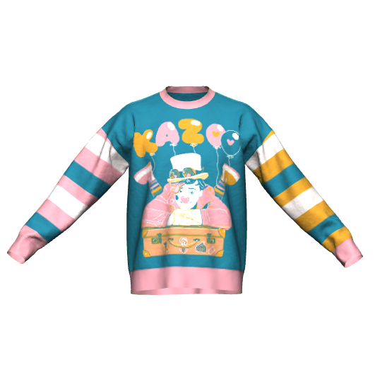 Suéter de ajuste relaxado Kazoo the Clown XS - 3XL 