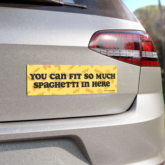 Spaghetti Car Magnet 10" x 3"