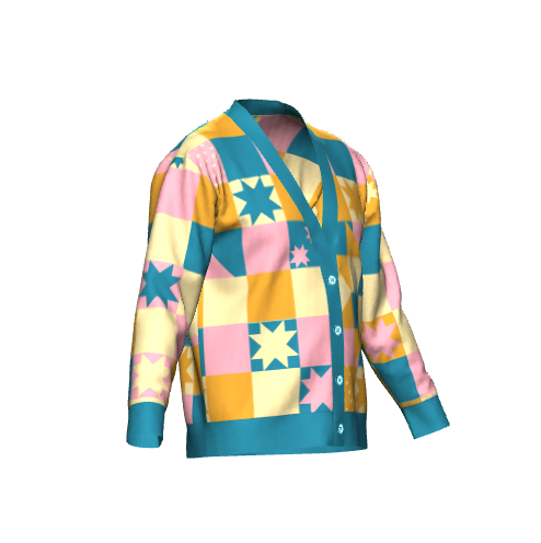 Grandma's Quilt Knit Cardigan