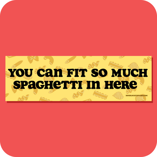 Spaghetti Car Magnet 10" x 3"
