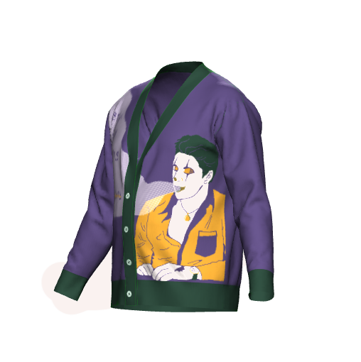 O Coringa de Nova Orleans Cardigan XS - 3XL