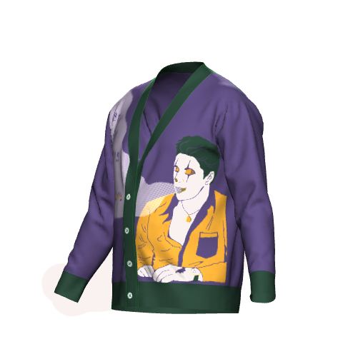 The Joker of New Orleans Cardigan XS - 3XL