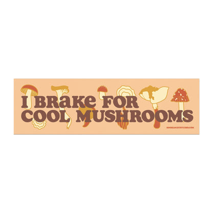 Cool Mushroom Car Magnet 10" x 3"
