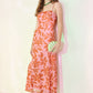 ROSY HAVEN POWER MESH MIDI DRESS