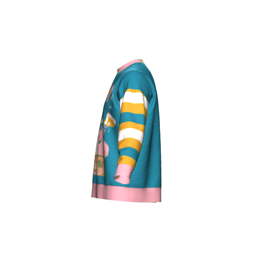 Suéter de ajuste relaxado Kazoo the Clown XS - 3XL 