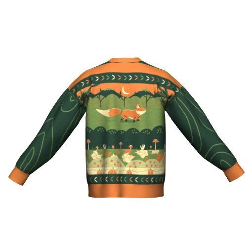 The Wandering Fox - Green Forest Colorway XS - 3XL