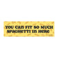 Spaghetti Car Magnet 10" x 3"