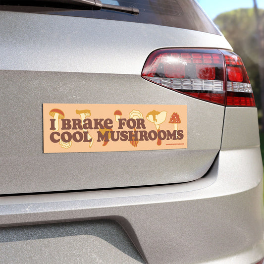 Cool Mushroom Car Magnet 10" x 3"