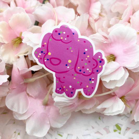 Frosted Circus Puppy Cookie ~ Sticker