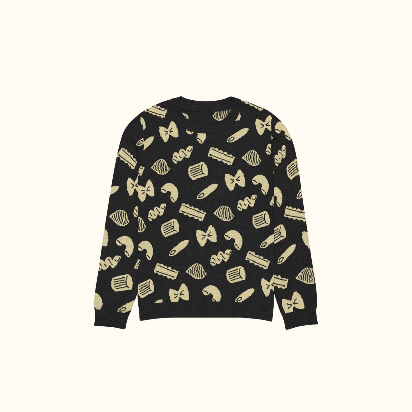 Pasta Party Knitted crew neck sweater 3XS - 3XL