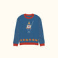 Ice Cream Clown (with sprinkle sleeves) Knitted crew neck sweater 3XS - 3XL