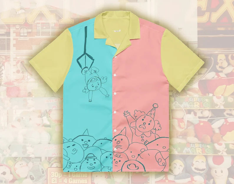 Camisa de botão unissex The Chosen One Claw Machine Clowncore 2XS - 6XL