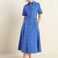 SOUL ON FIRE WOVEN MIDI DRESS