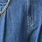 STATEMENT BLUE WIDE LEG DENIM PANTS