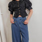 QUIET LUXE ROMANCE WOVEN TOP