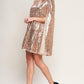 SPECIAL TREATMENT SEQUIN MINI DRESS