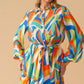 GLAM ATTITUDE WOVEN MIDI SHIRT DRESS