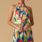 KEEP BLOOMING WOVEN MAXI DRESS
