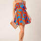 STOPPING TIME ORANGE WOVEN MINI DRESS