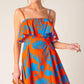 STOPPING TIME ORANGE WOVEN MINI DRESS