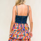 LACED IN LOVE WOVEN MINI DRESS
