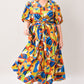 SATURDAY FEELINGS WOVEN MIDI DRESS