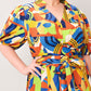 SATURDAY FEELINGS WOVEN MIDI DRESS