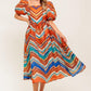 BRIGHT PERSONALITY WOVEN MIDI DRESS