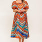 BRIGHT PERSONALITY WOVEN MIDI DRESS