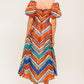 BRIGHT PERSONALITY WOVEN MIDI DRESS