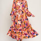 ROSEWOOD ROMANCE WOVEN MIDI DRESS