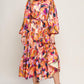 ROSEWOOD ROMANCE WOVEN MIDI DRESS